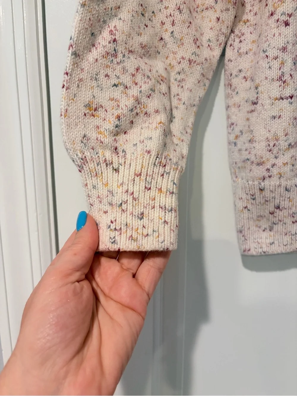 GAP Cream Speckled Crewneck Sweater